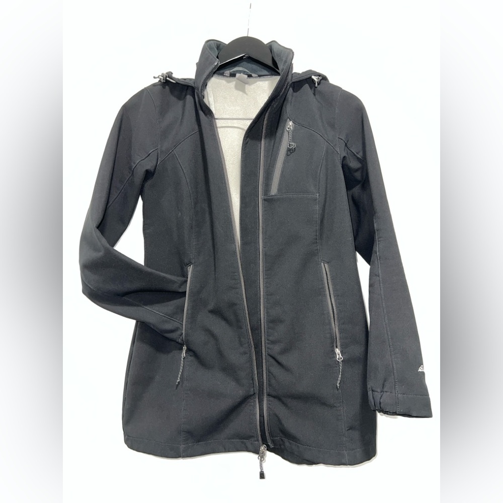 Eddie Bauer Black Hooded Winter Jacket, XS